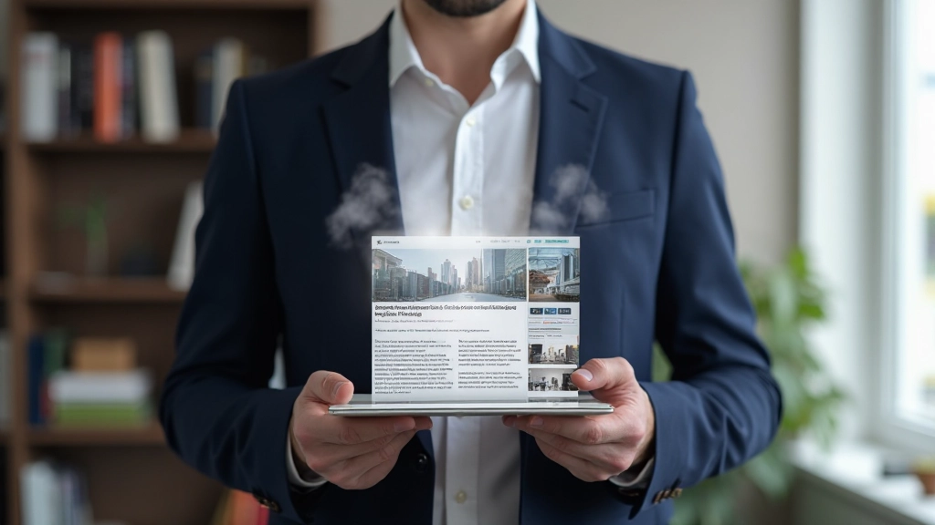 Content marketing strategy with blog posts and creative copywriting materials displayed